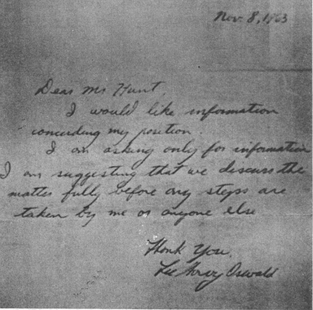 53 oswald note to hunt